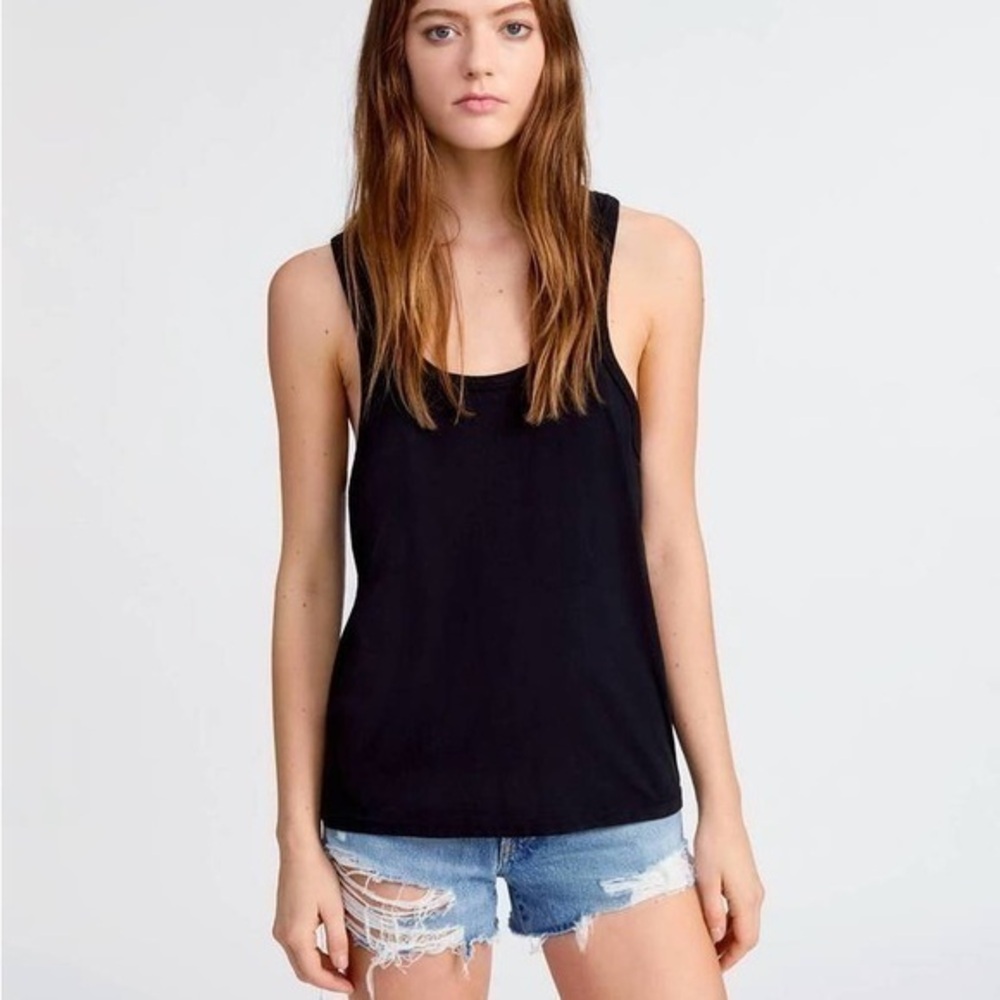 NWT Re/Done Black Sleeveless Tank Top